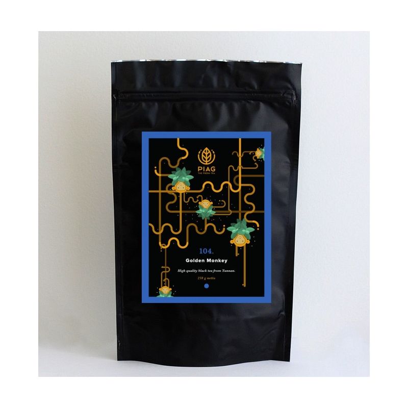 104. Golden Monkey (250g) - black tea with golden tips - PIAG The Fresh Tea Art&Craft - 4