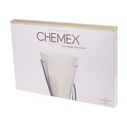 Chemex Filtry Papierowe Okrągłe 3 Filiżanki FP2 Do Złożenia