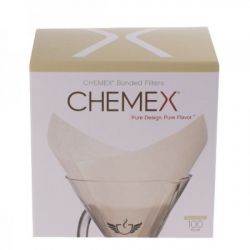Chemex Filtry Papierowe Kwadratowe 6, 8,10 Filiżanek FS100