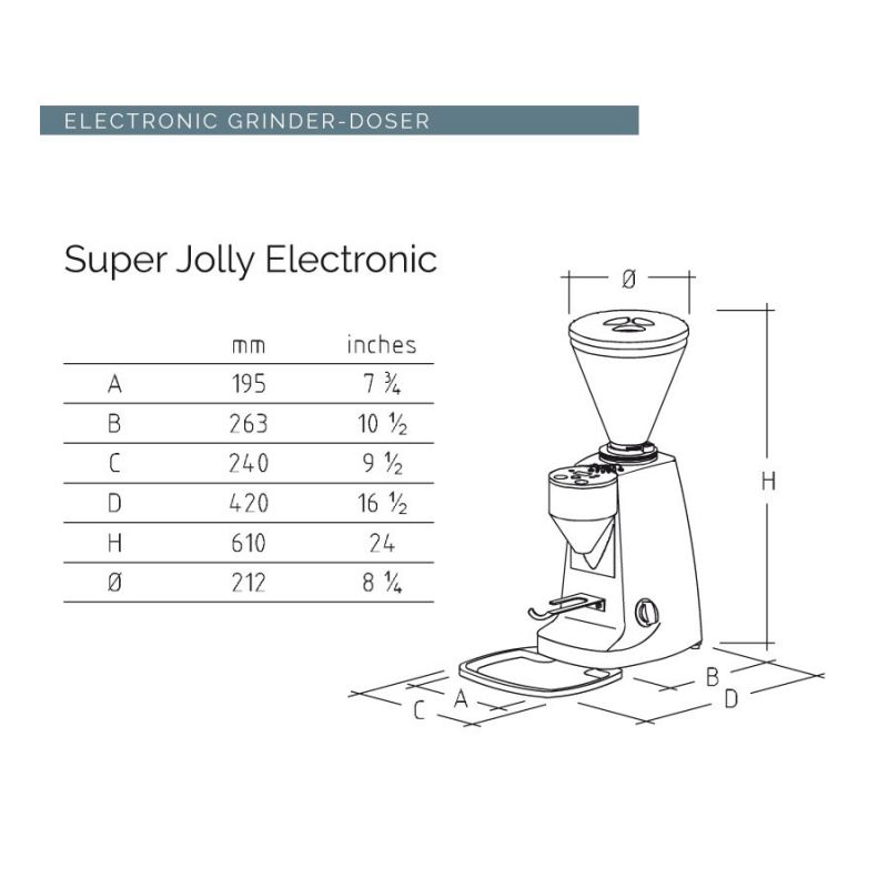 Młynek do Kawy Super Jolly Electronic Mazzer