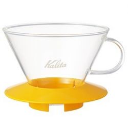 KALITA Glass Dripper 185 - Żółty
