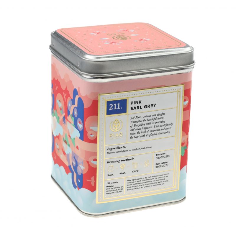 211. Pink Earl Grey (100g) - Schwarzer Tee mit Rose und Bergamotte - PIAG The Fresh Tea - 4