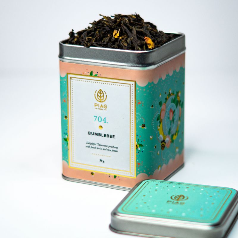 704.BumbleBee(50g) -Taiwanese oolong with peach and rose-Piag The Fresh Tea - 3