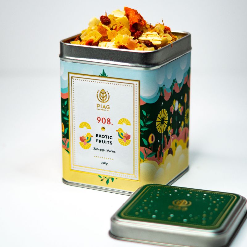 908. Exotic Fruits  (100g) - perfect fruit composition - Piag The Fresh Tea - 1