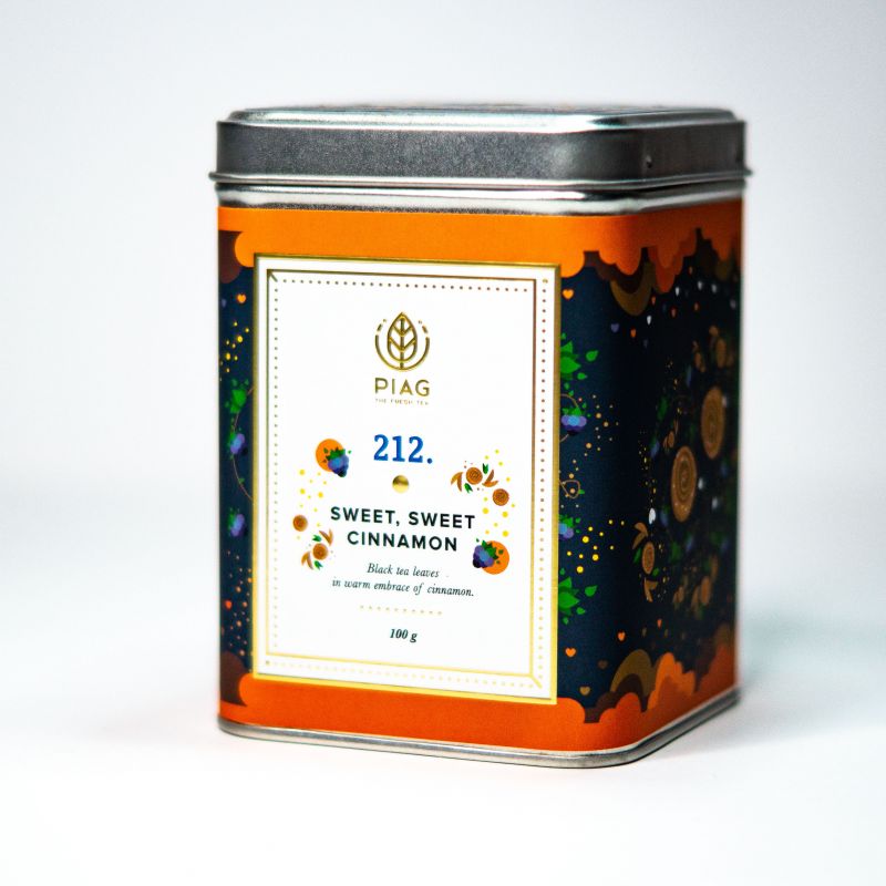212. Sweet, Sweet Cinnamon (100g)-black cinnamon tea- PIAG The Fresh Tea - 1