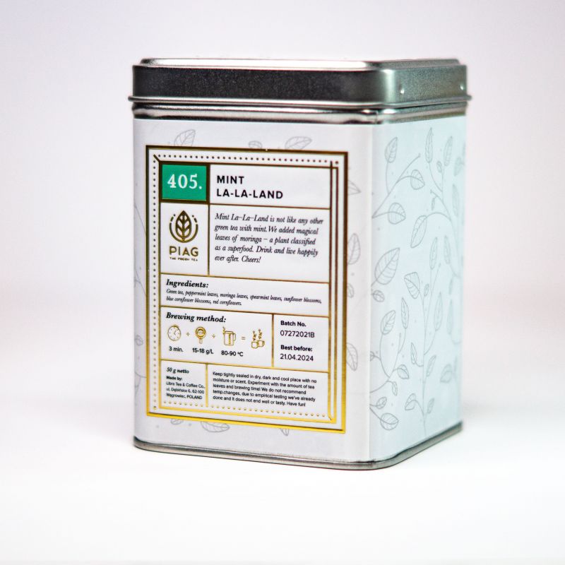 405. Mint La La Land (80g) - the eternal love of mint and green tea - PIAG The Fresh Tea - 1