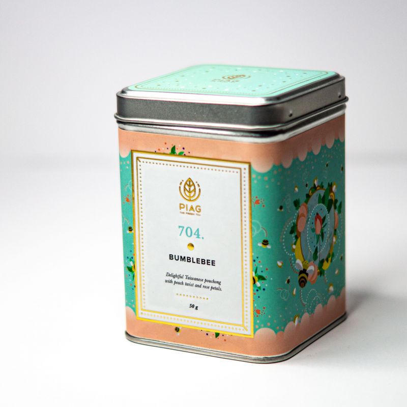  - 704. BumbleBee (50 g puszka) - tajwański oolong z brzoskwinią i różą - Piag The Fresh Tea - Piag Tea