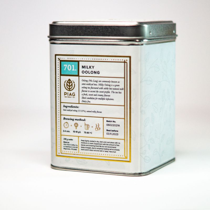 701. Milky Oolong (100g) - green oolong with a lurid vanilla and milk flavor - PIAG The Fresh Tea - 1