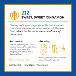 212. Sweet Sweet Cinnamon 50ct - Piag The Fresh Tea - 5