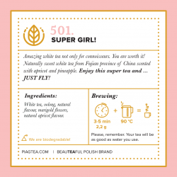  - 501.Super Girl 50 biodegradowalnych saszetek- Piag The Fresh Tea - Strona główna