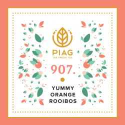  - 907.Yummy Orange Rooibos  50 biodegradowalnych saszetek - Piag The Fresh Tea - Strona główna