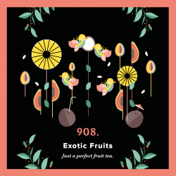 908. Exotic Fruits (250g) - perfekte fruchtige Komposition - PIAG The Fresh Tea - 4