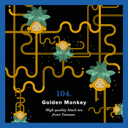  - 104. Golden Monkey (250 g torba) - czarna herbata o złotych tipsach - Piag The Fresh Tea Art&Craft - Piag Tea