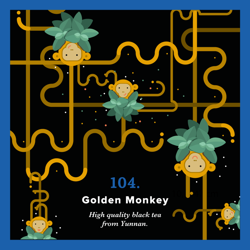 104. Golden Monkey (250g) - black tea with golden tips - PIAG The Fresh Tea Art&Craft - 4