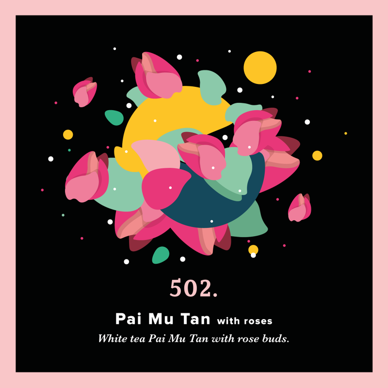 502.Pai Mu Tan With Roses- Biała Z Różą(100g) - PIAG The Fresh Tea Art&Craft - 4