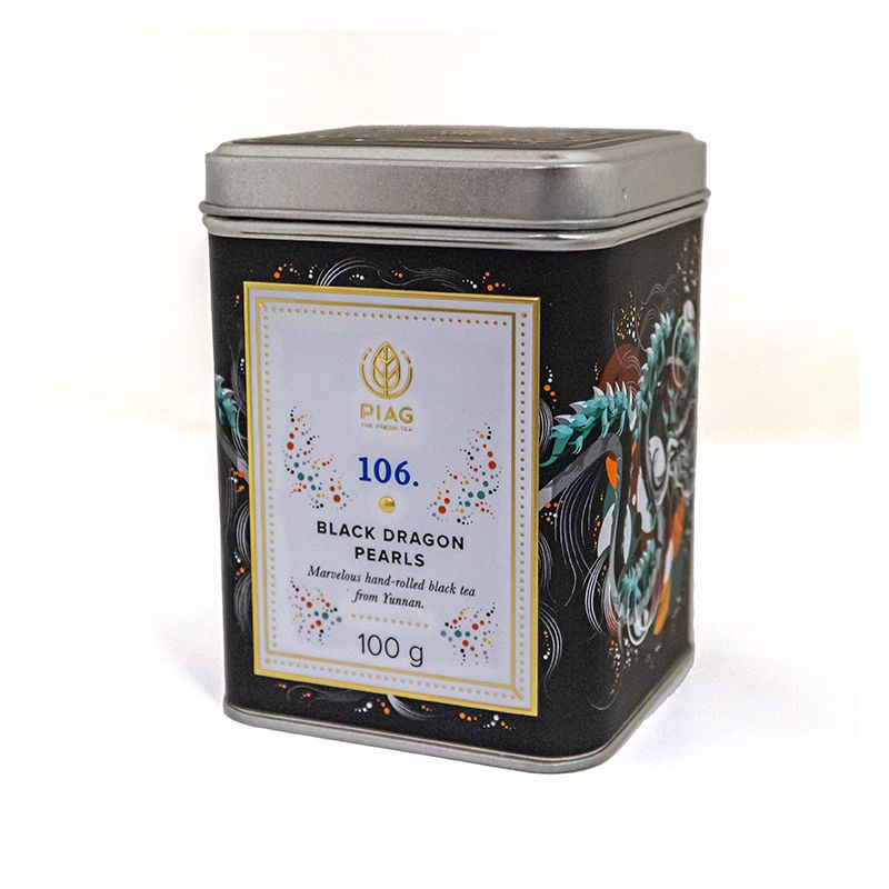 106. Black Dragon Pearls (100g) - black tea rolled into balls - PIAG The Fresh Tea Art&Craft - 3