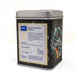106. Black Dragon Pearls (100g) - black tea rolled into balls - PIAG The Fresh Tea Art&Craft - 4