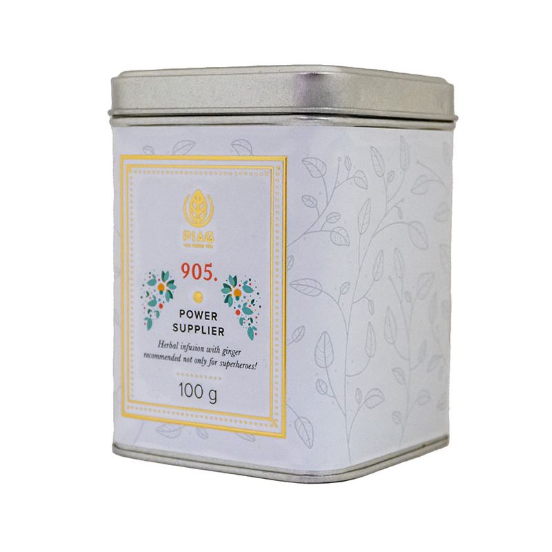  - 905. Power Supplier (100 g puszka) - ziołowy napar nie tylko dla super bohaterów - Piag The Fresh Tea - Herbaty PIAG Ty decyd