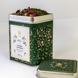 402. Cherry Blossom (100 g puszka) - zielona japońska herbata o smaku wiśni- Piag The Fresh Tea