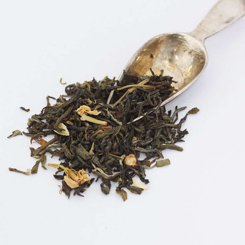  - 400. China Jasmine With Blossom (Depozyt 100g torba) - zielona herbata pachnąca jaśminem - Piag The Fresh Tea - Strona główna