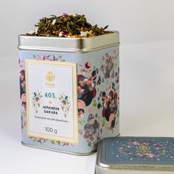 403. Japanese Sakura (100g) -Japanese green tea with cherry and almond - PIAG The Fresh Tea - 3