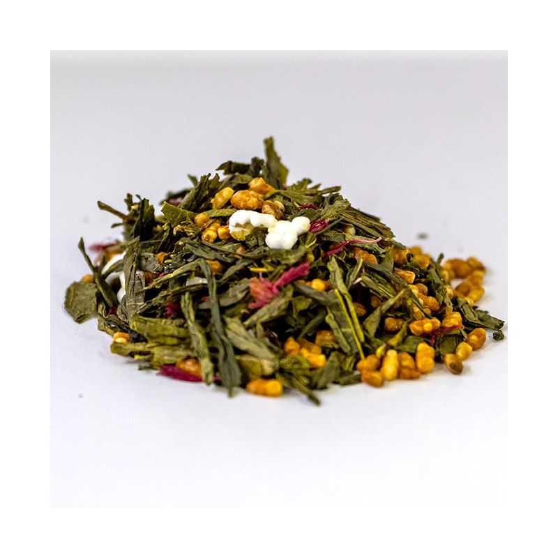  - 403. Japanese Sakura (100 g puszka) -japońska zielona herbata z wiśnią i migdałami - Piag The Fresh Tea - Herbaty PIAG TEA