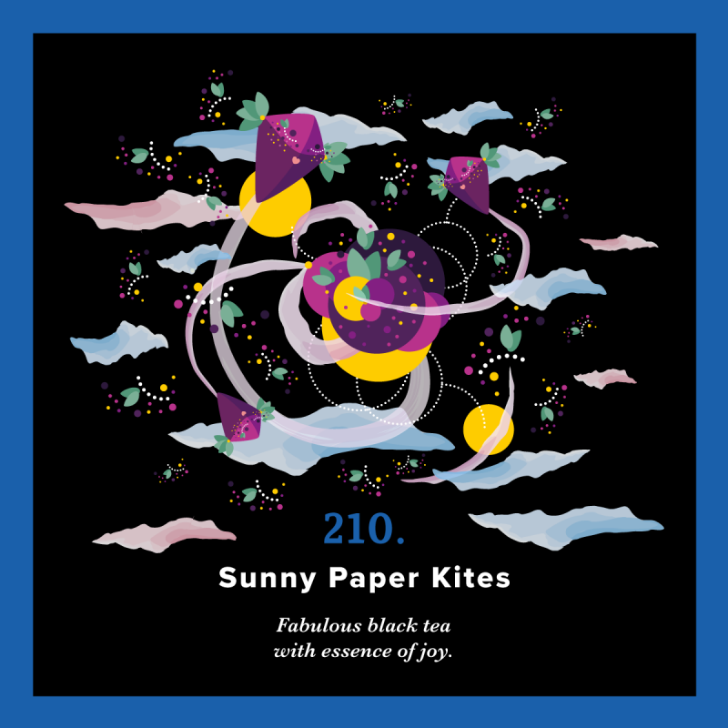210. Sunny Paper Kites (250 g torba) - czarna herbata z rozmarynem - Piag The Fresh Tea