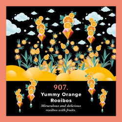 907. Yummy Orange Rooibos (250 g torba) - magiczne i pyszne ziółko z Południowej Afryki - Piag The Fresh Tea